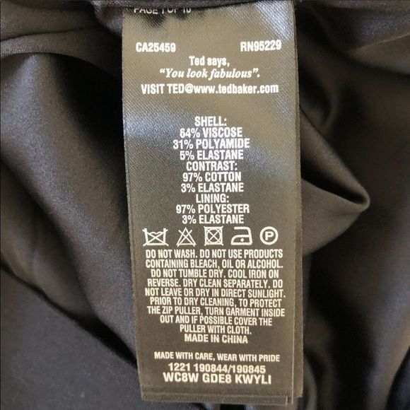 TED BAKER Structured Zip Peplum Dress - Picture 8 of 9